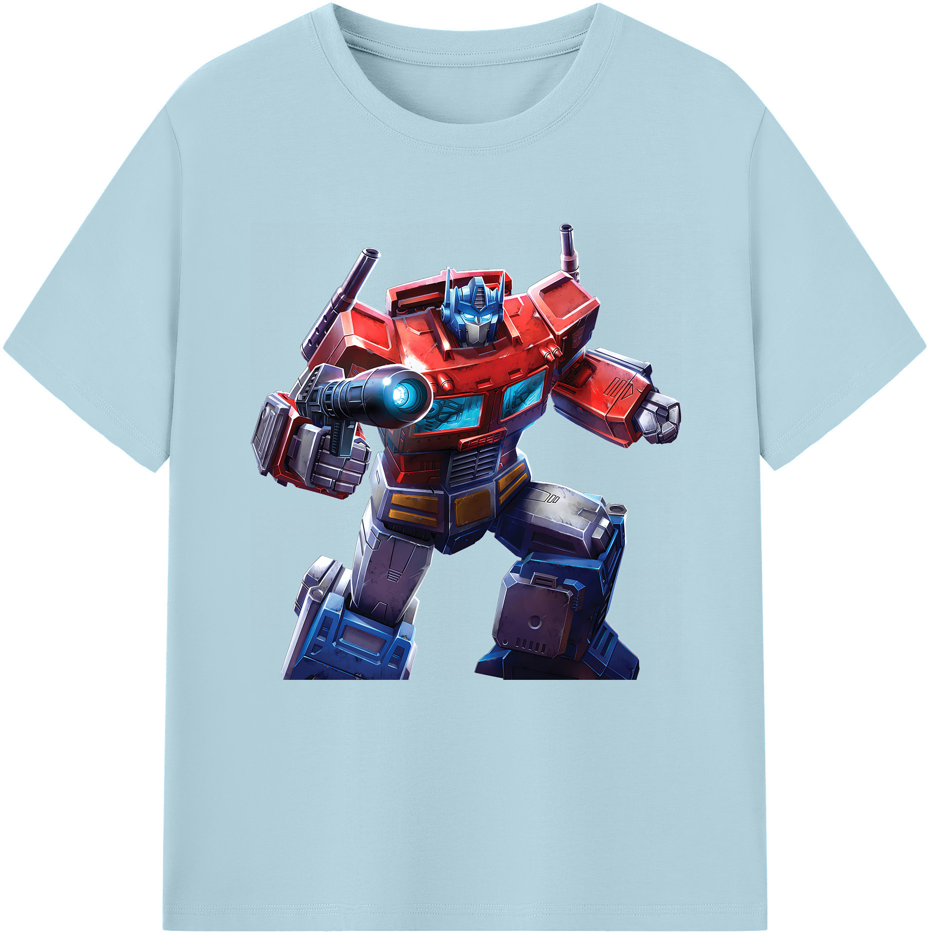 （画像用） Transformers トランスフォーマー 綿100％半袖Tシャツ（フロントプリント）